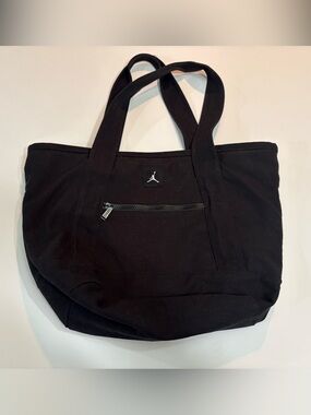 Unisex Jordan Jumpman Black Canvas Duffel-Style Tote